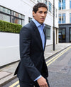 Navy Wool Blend Tailored Suit