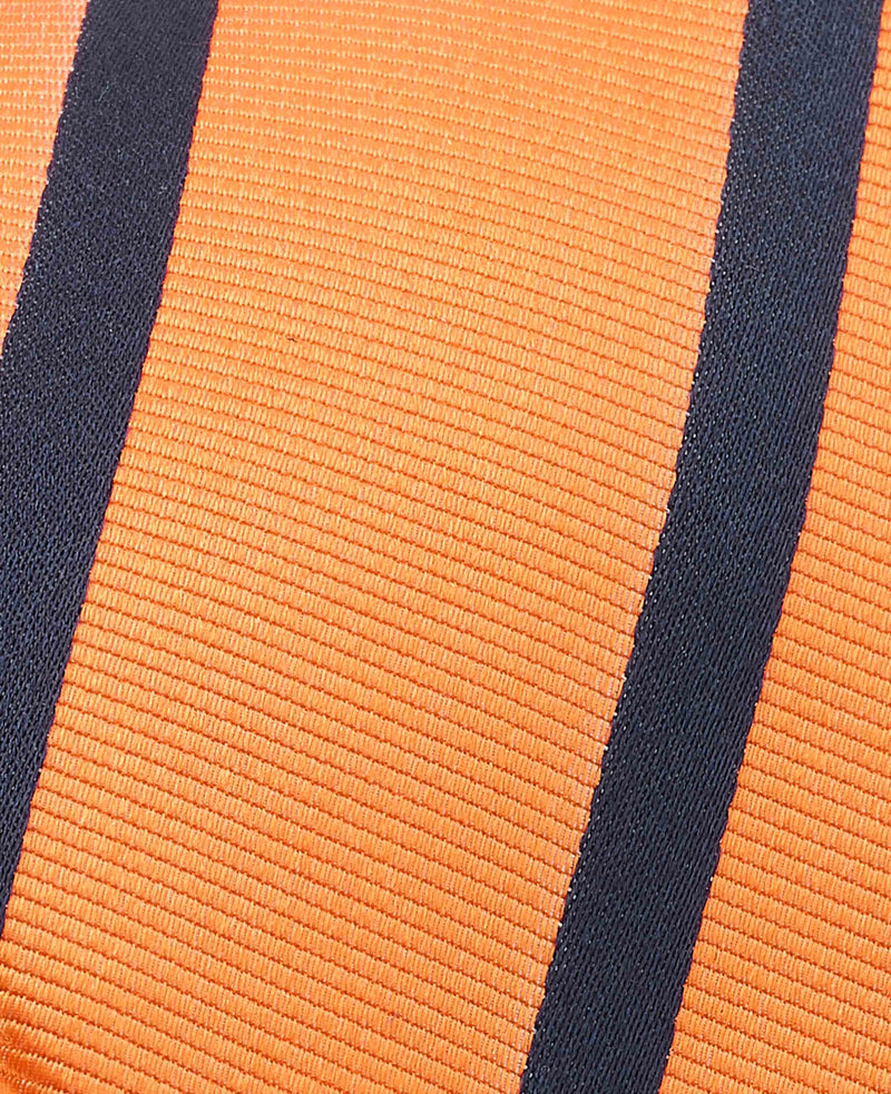 Orange Stripe Silk Tie