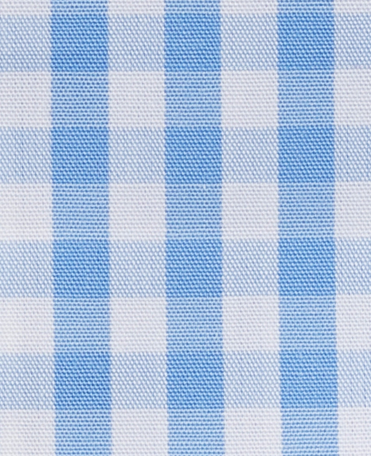 oswald blue white gingham made to measure shirt fabric detail