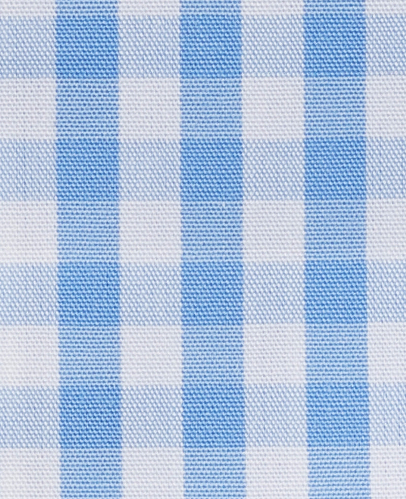 Oswald Blue White Gingham Made-To-Measure Shirt