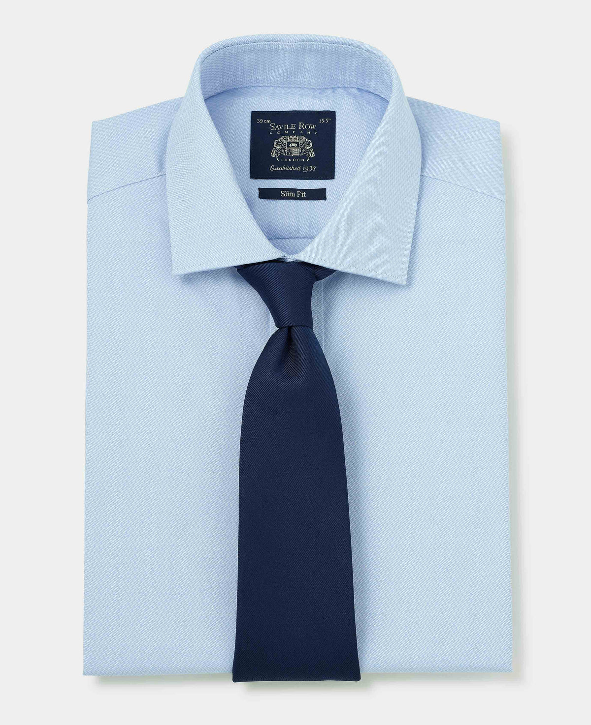 pale blue stretch cotton slim fit formal shirt single cuff 1506pbl Tie grey