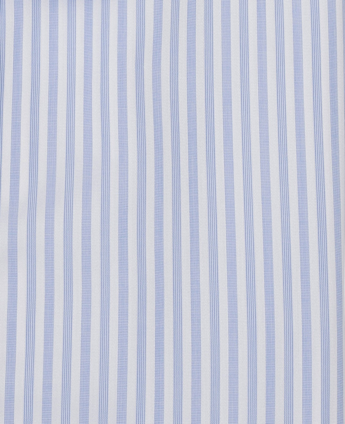 patrick blue satin stripe made to measure shirt fabric detail
