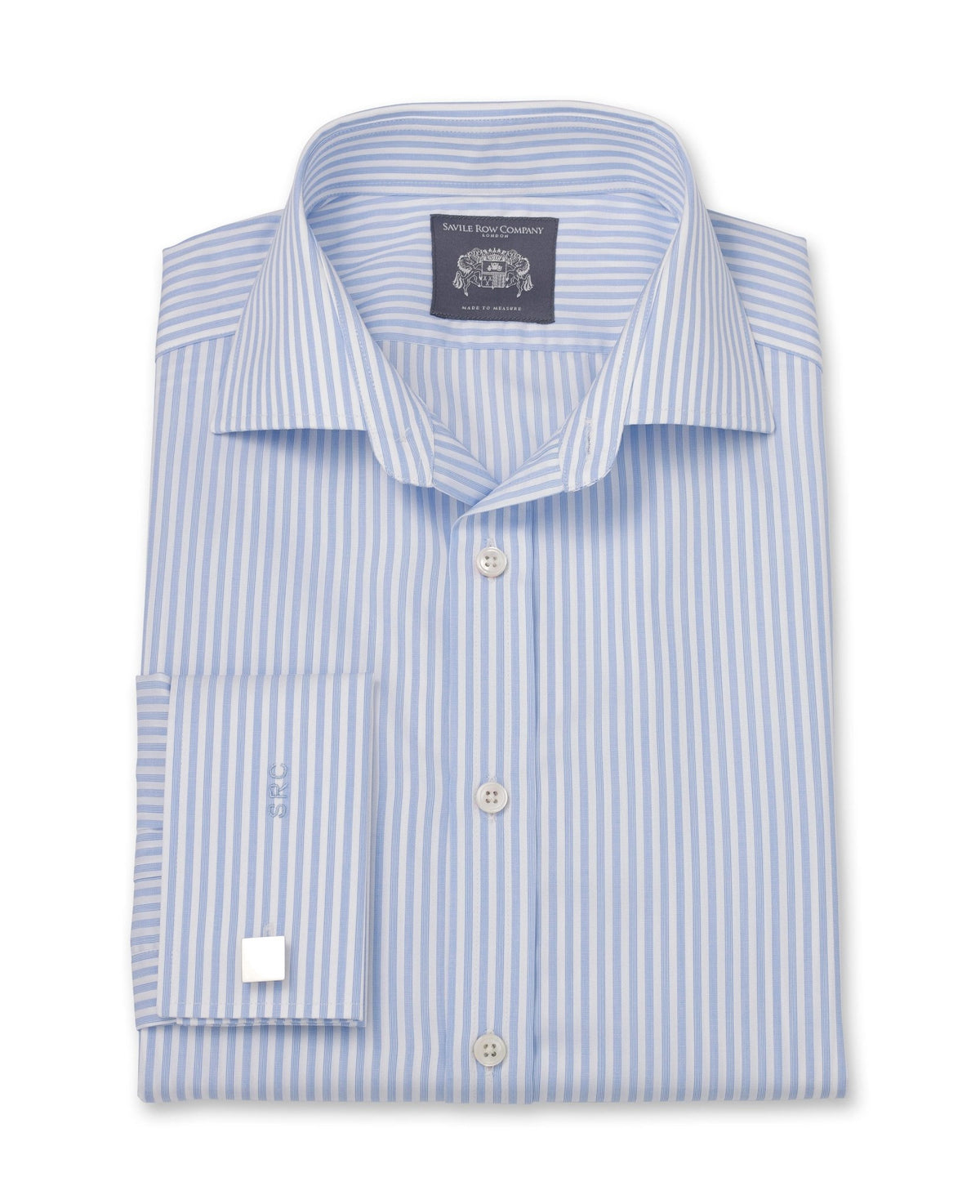 Make your own made to measure satin stripe shirts online