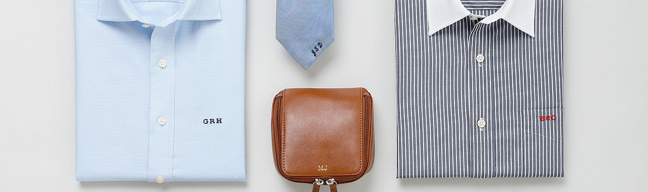 Monogrammed mens dress shirts online