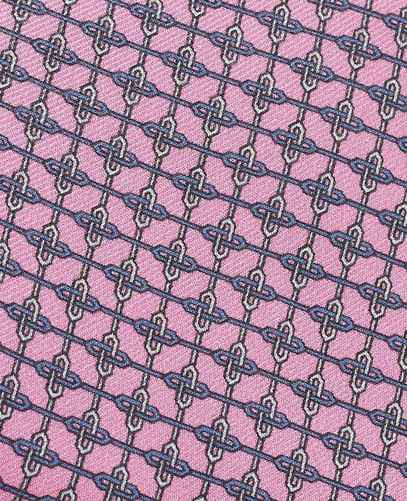 Pink Chain Silk Tie