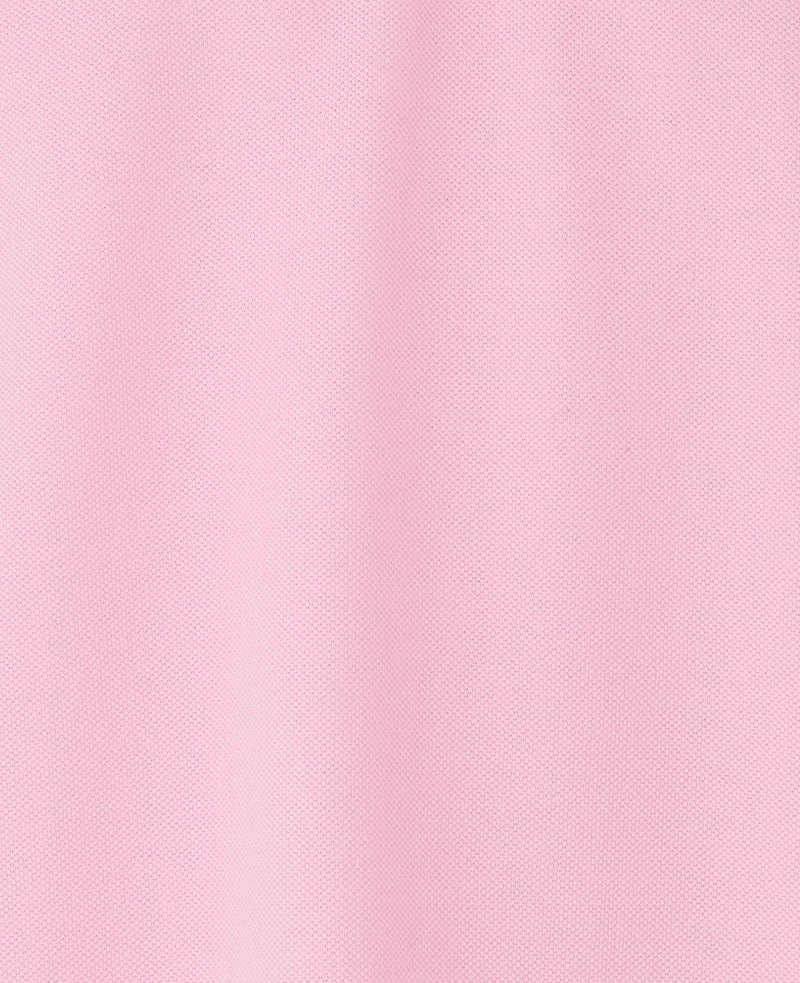 Pink Cotton Pique Short Sleeve Polo Shirt