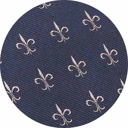 Pink Fleur De Lys Silk Tie