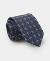 Pink Fleur De Lys Silk Tie