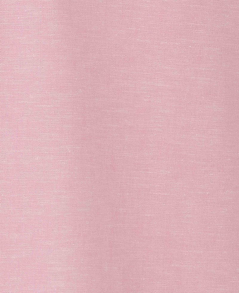 Men's Pink Linen Cotton Classic Fit Button-Down Casual Shirt fabric detail