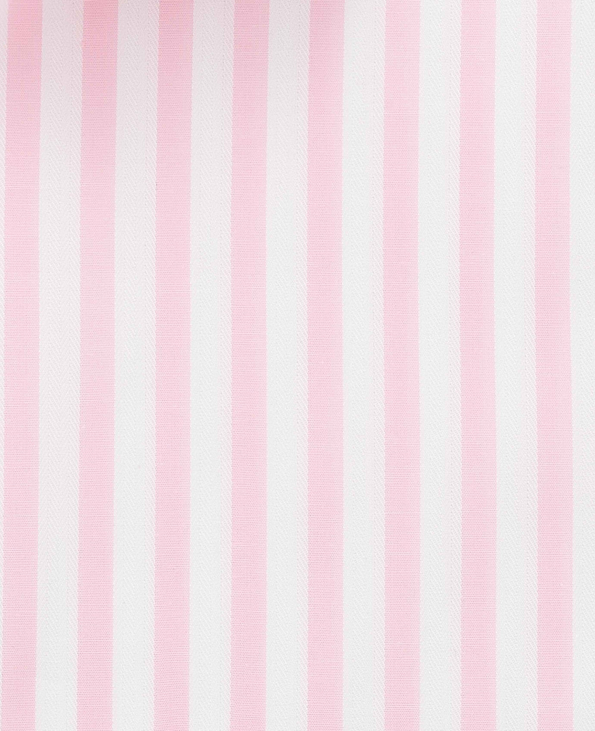 Pink Stripe Cotton Poplin Classic Fit Formal Shirt - Single Cuff