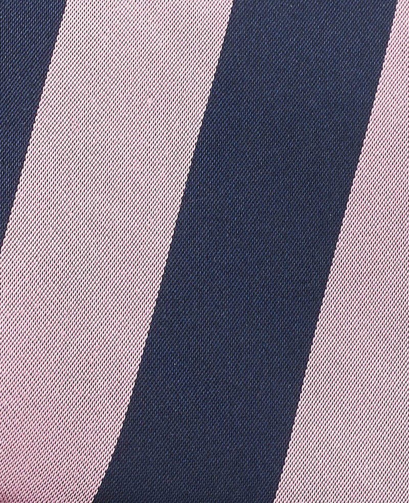 Men's Pink Stripe Silk Tie fabric detail
