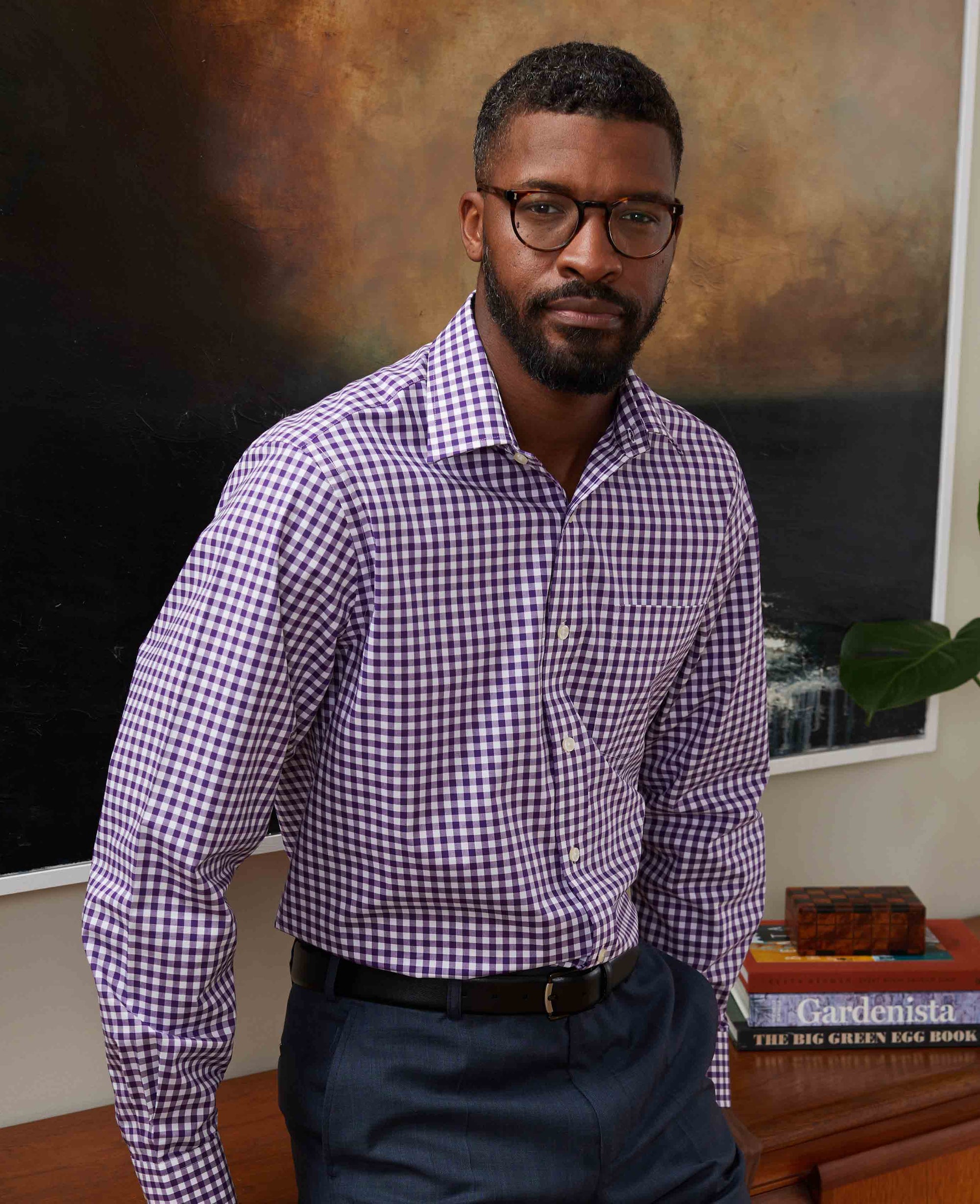 men's purple gingham dress shirt Custom Men's Purple Gingham Shirt Luxire Custom Clothing