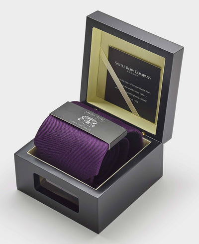 Purple Silk Tie in Gift Box