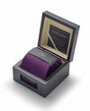 Purple Twill Silk Tie in Gift Box