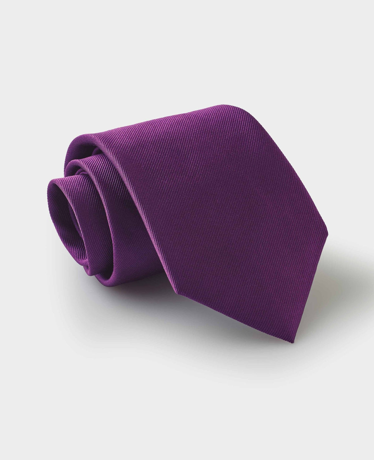 Purple Twill Silk Tie in Gift Box