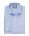 Rafel Pale Blue Herringbone Made-To-Measure Shirt