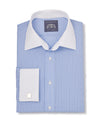 Ralph Blue Reverse Stripe Made To Measure Shirt