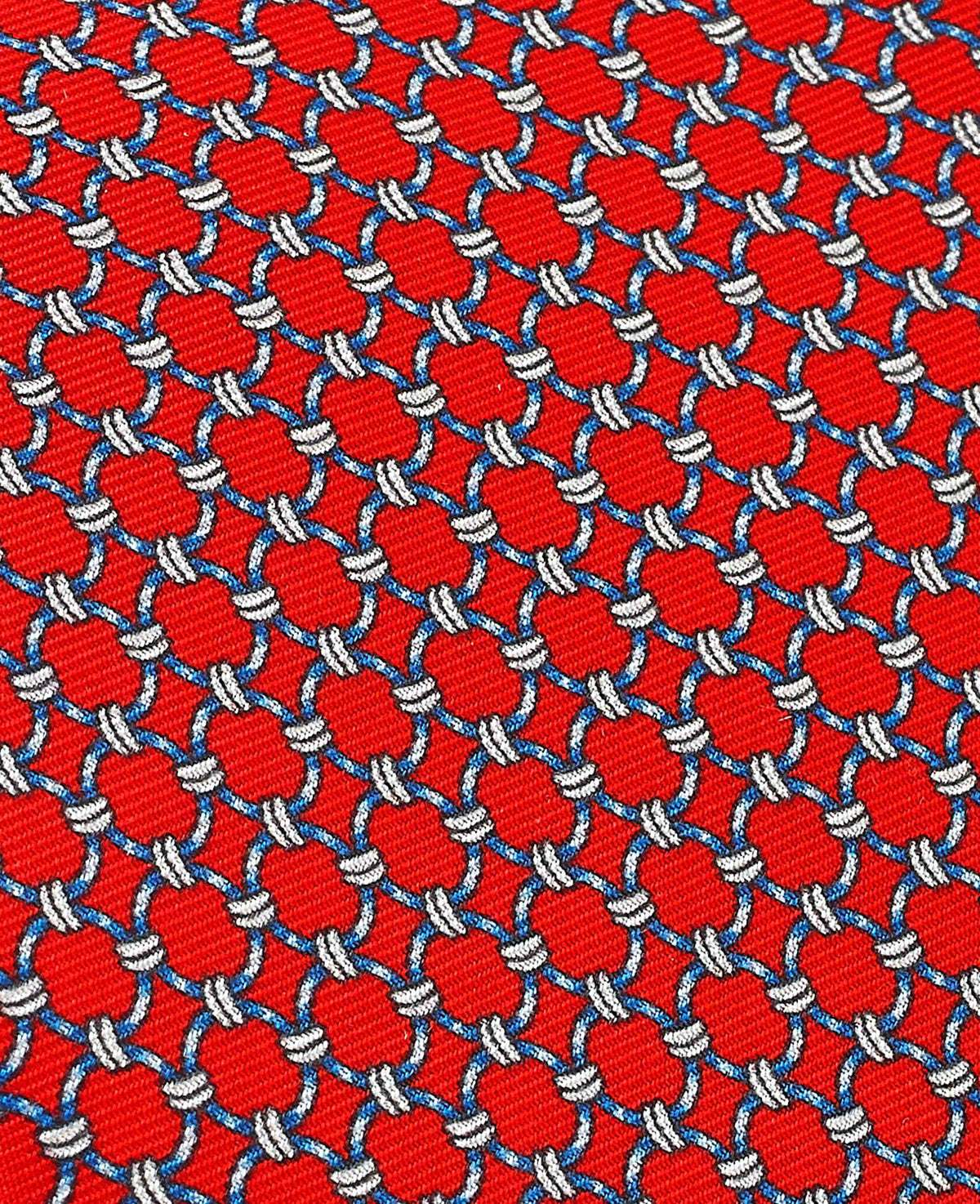 Red Chain Print Silk Tie in Gift Box
