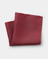 Red Chain Silk Pocket Square