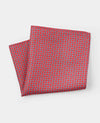 Red Chain Silk Pocket Square