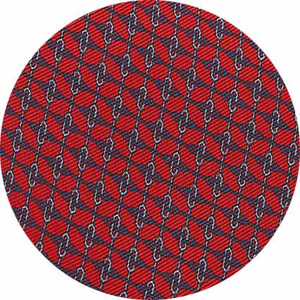 Red Chain Silk Tie