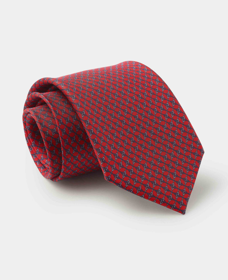 Red Chain Silk Tie