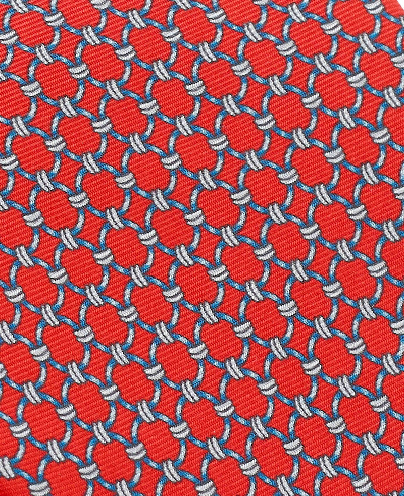 Red Chain Silk Tie
