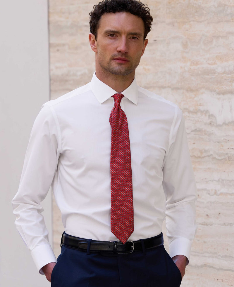 Red Chain Silk Tie