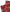 Men's Red Floral Print Silk Pocket Square pattern detail