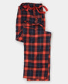 Red Navy Brushed Cotton Twill Check Lounge Pants