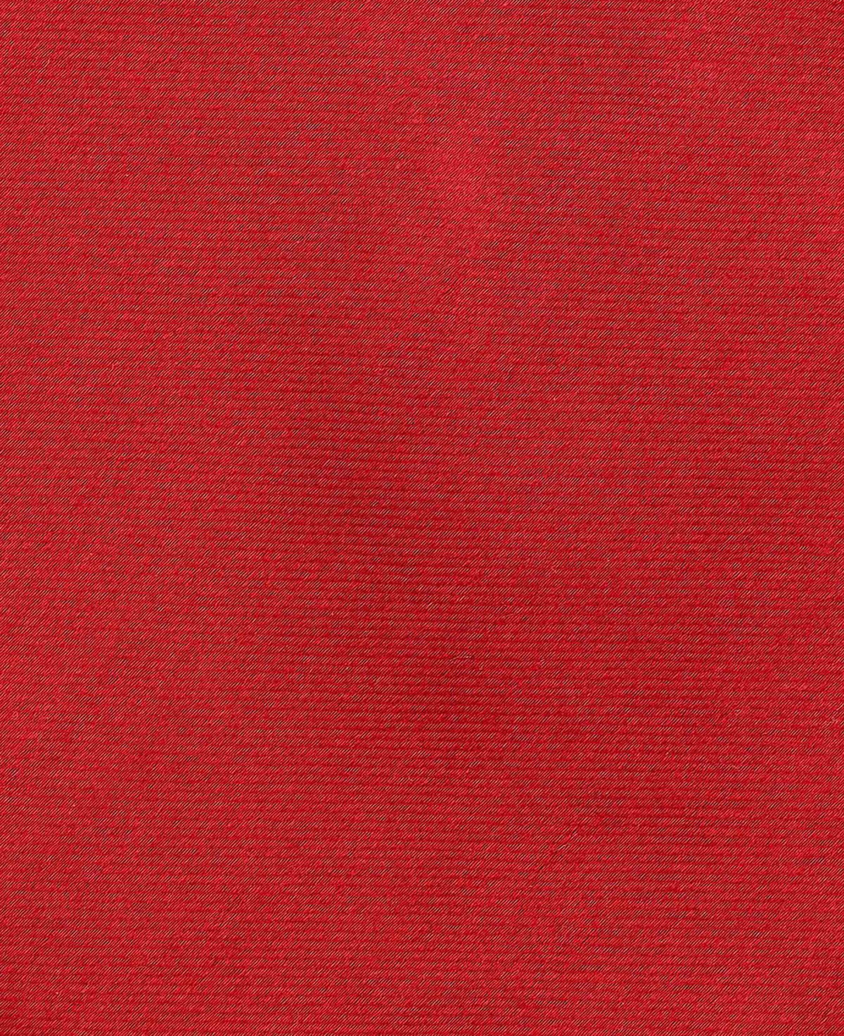 Men's Red Seven Fold Silk Tie fabric detail