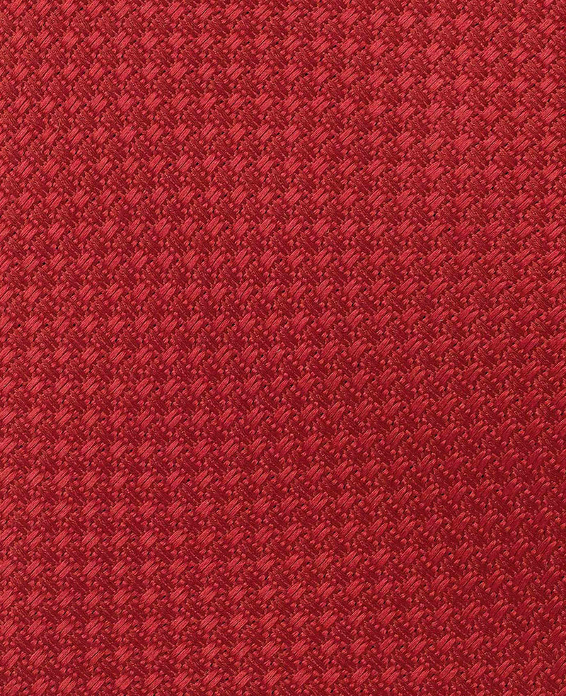 Red Textured Seven Fold Silk Tie
