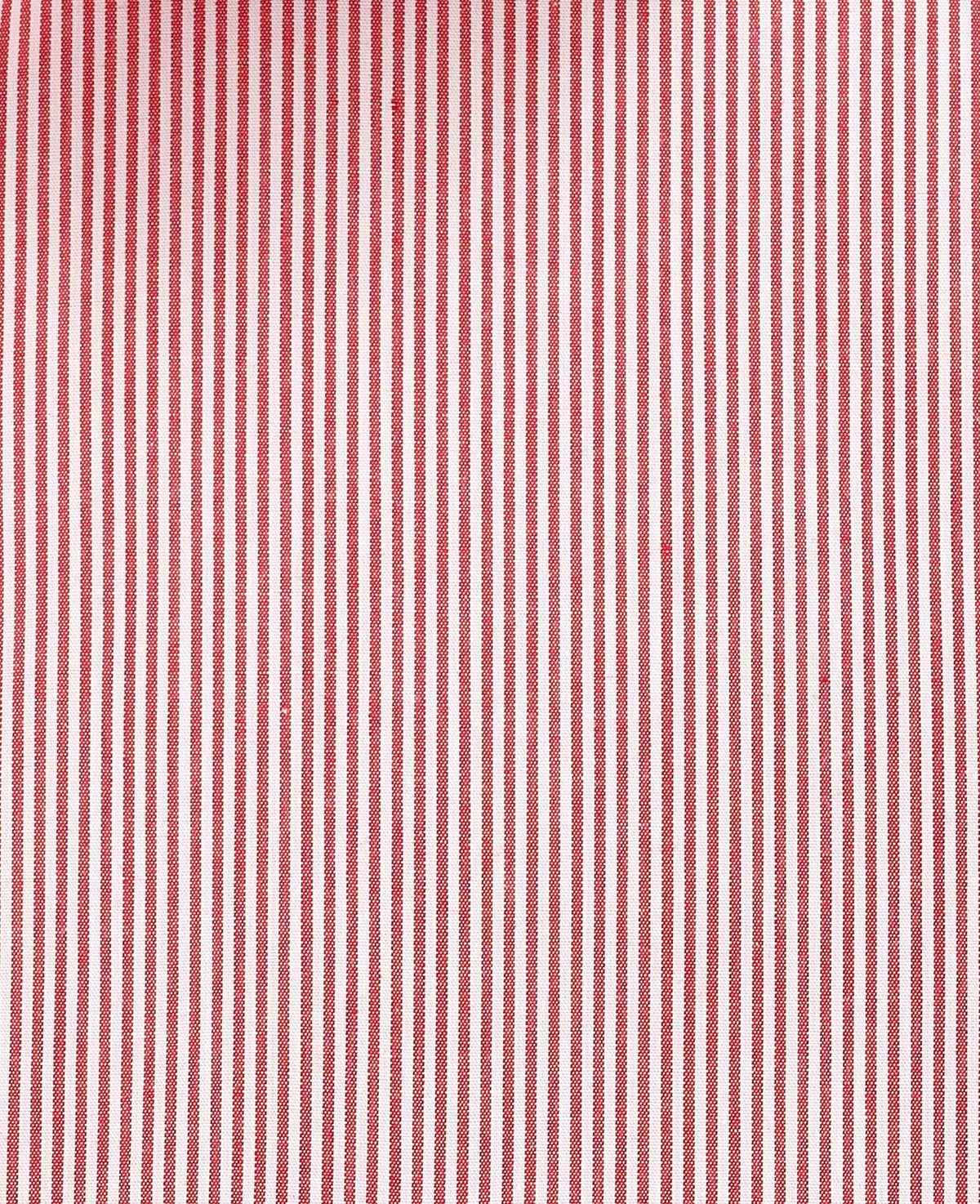 Red White Stripe Cotton Poplin Classic Fit Winchester Formal Shirt - Double Cuff