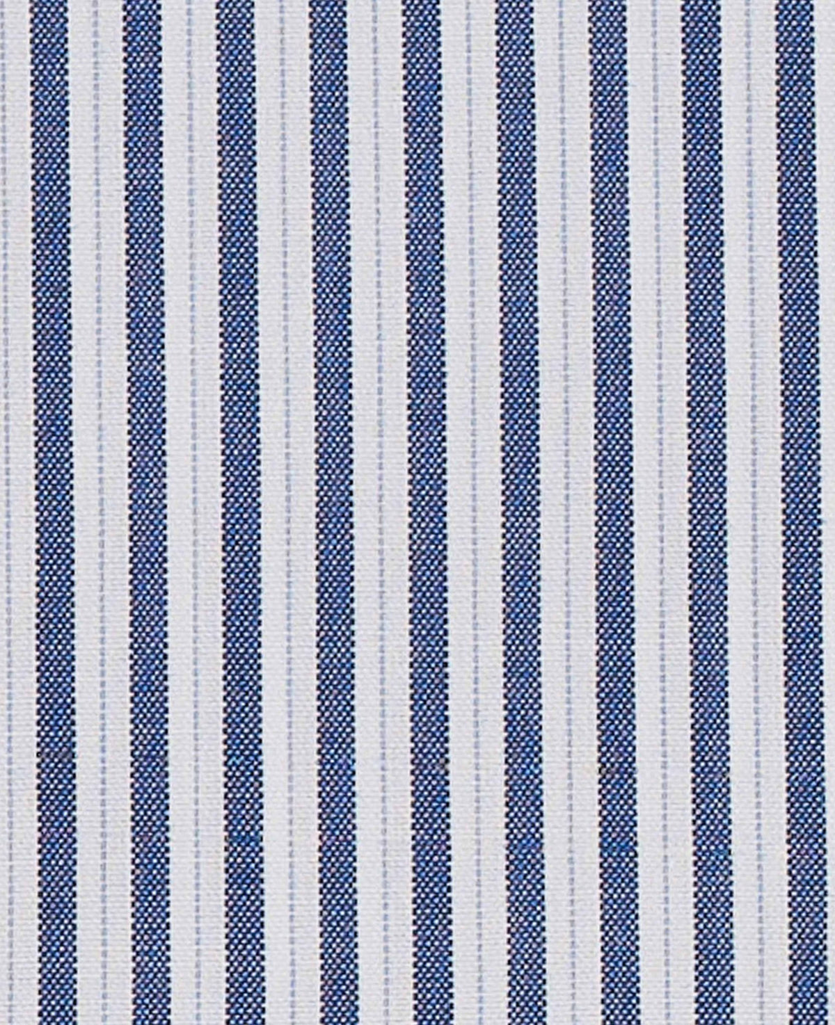 rudy navy white fine stripe made to measure shirt fabric detail