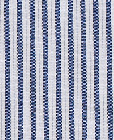 Rudy Navy White Fine Stripe Made-To-Measure Shirt