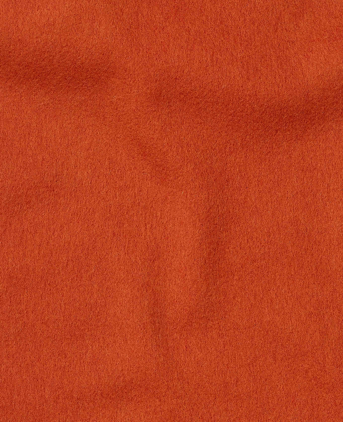 Rust Virgin Wool Fringed Scarf