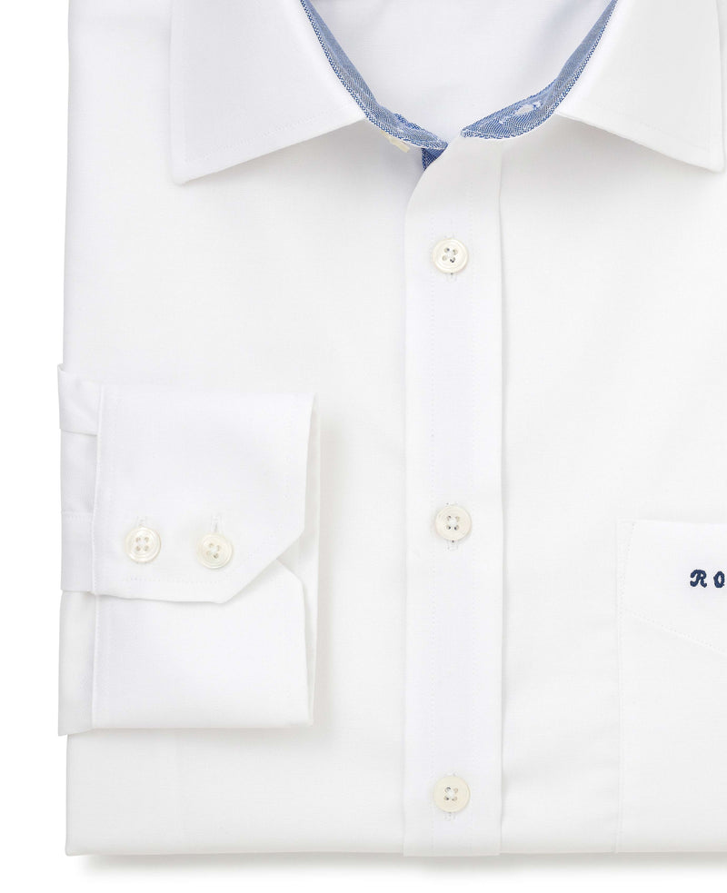 Simon White Poplin Made-to-Measure Shirt