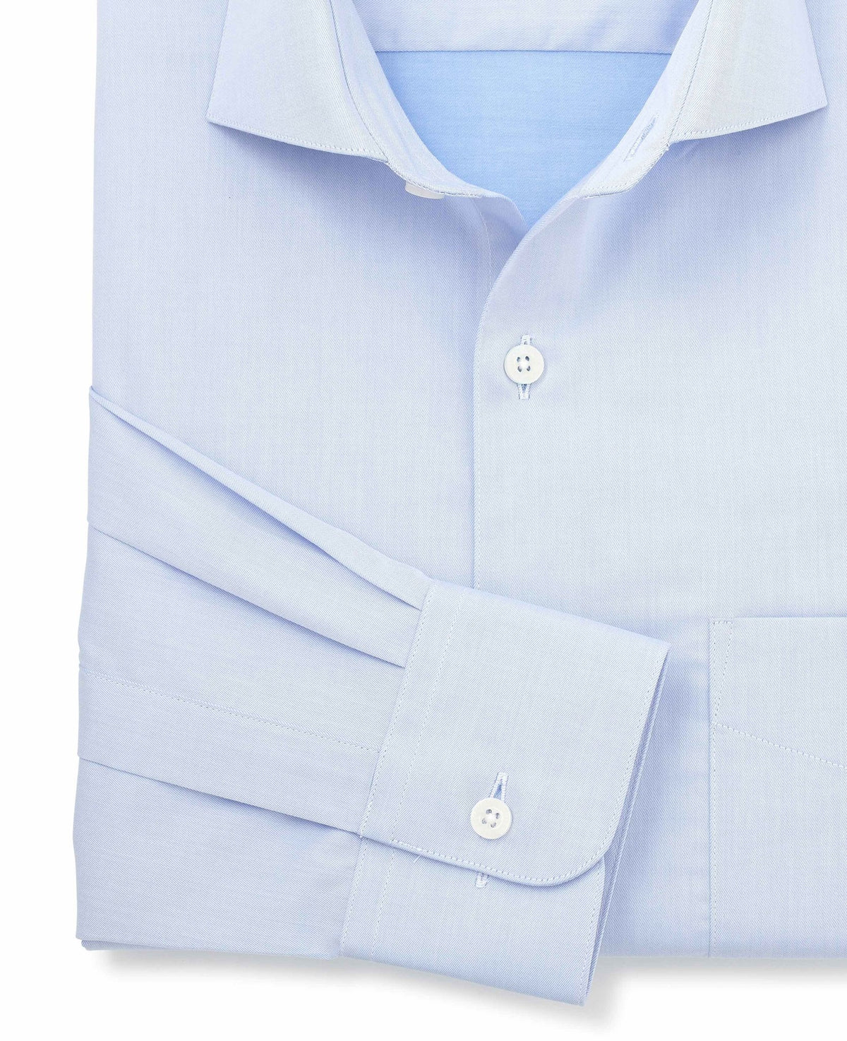 Sky Blue Cotton Twill Classic Fit Formal Shirt - Single Cuff