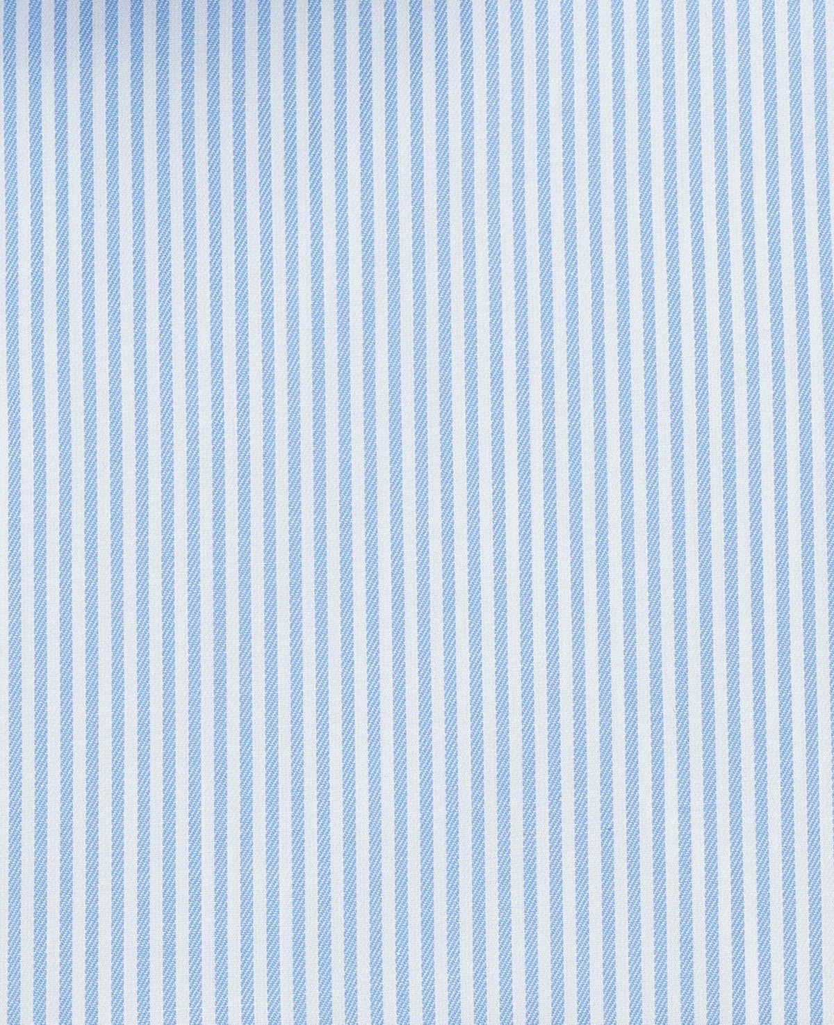 Sky Blue Cotton Twill Classic Fit Striped Smart Casual Shirt - Single Cuff