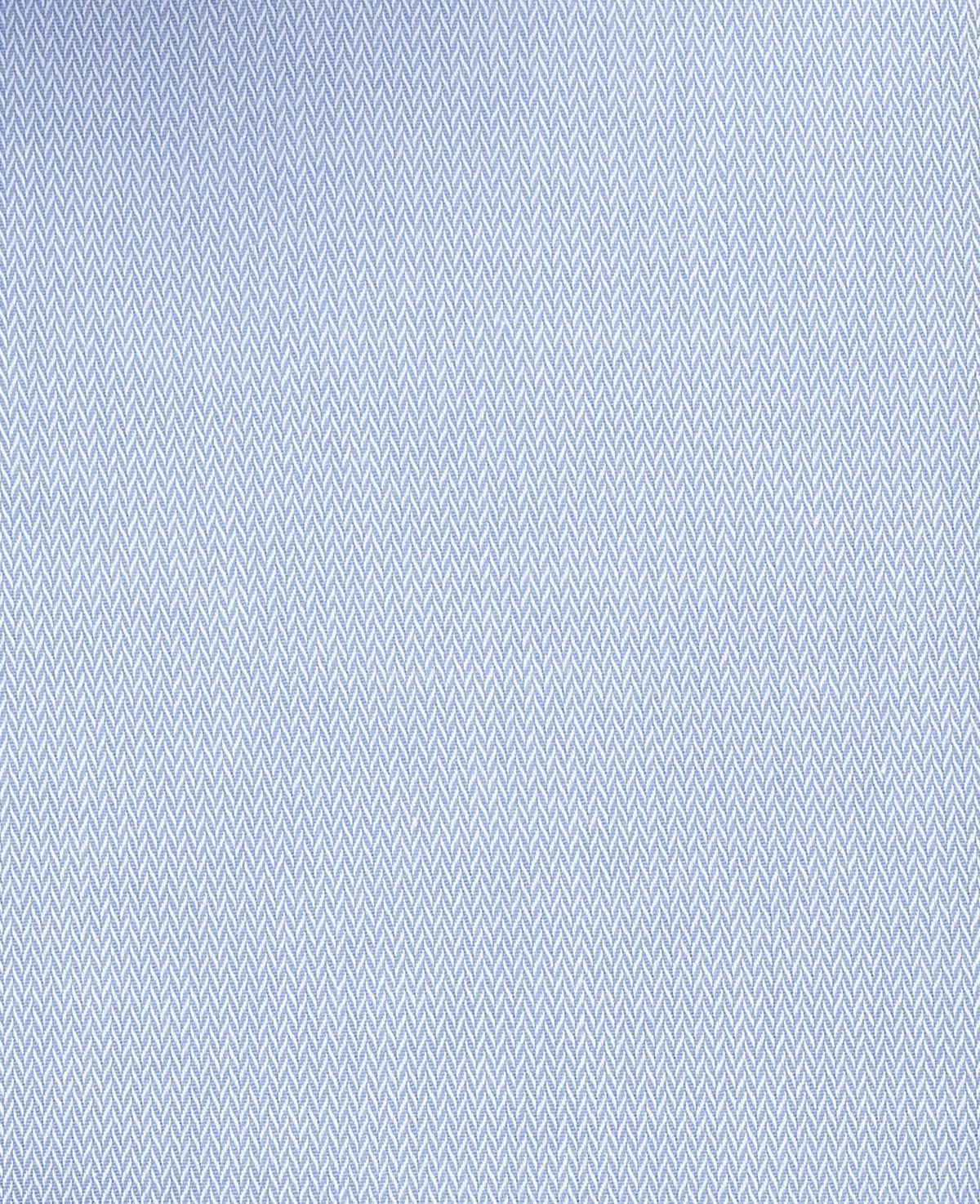 Sky Blue Stretch Cotton Herringbone Slim Fit Formal Shirt - Single Cuff