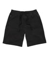 Black Stretch Cotton Blend Sweat Shorts