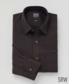 SRW Dark Brown Classic Fit Sweat Wicking Formal Shirt [RTC]