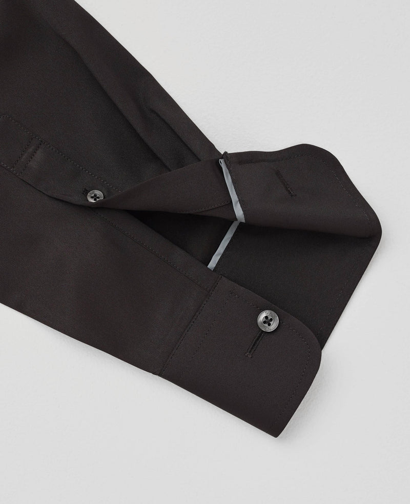 SRW Dark Brown Classic Fit Sweat Wicking Formal Shirt [RTC]
