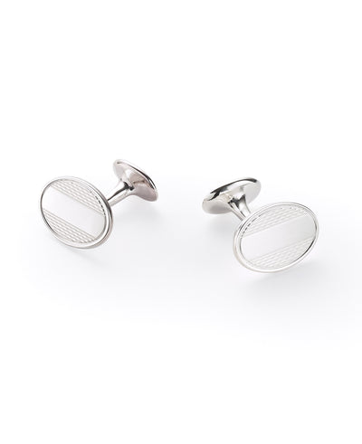 Sterling Silver Turned Push Cufflinks