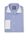 Stewart Blue Bengal Stripe Made To Measure Shirt