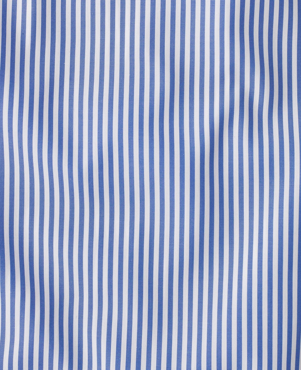 stewart blue bengal stripe made to measure shirt fabric detail