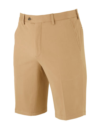 Men's Tan Stretch Cotton Slim Fit Chino Shorts