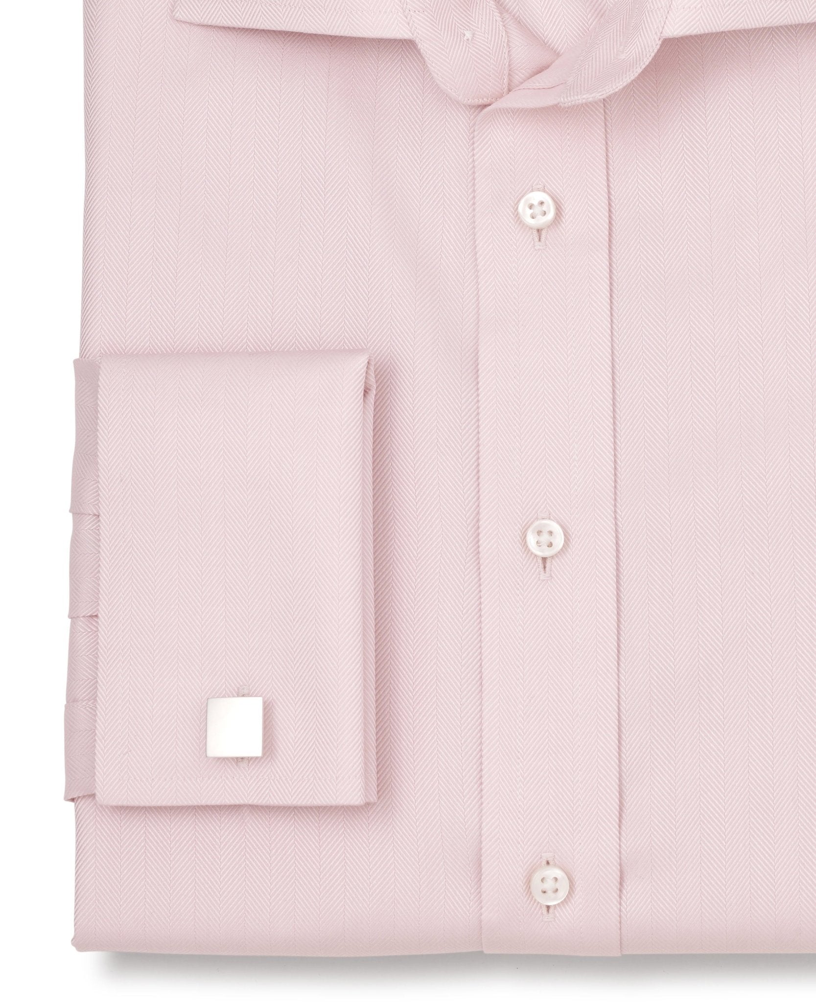 Make your own pink herringbone stripe made-to-measure shirt | Savile Row Company Make your own pink herringbone stripe made-to-measure shirt | Savile Row Company