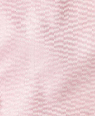 Thomas Pink Herringbone Stripe Made-To-Measure Shirt