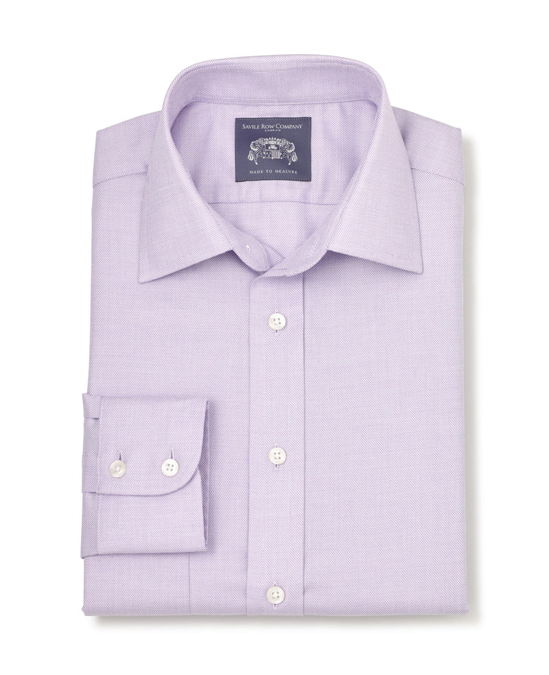 Walter Lilac Cotton Made-to-Measure Shirt